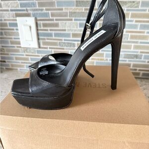 Steve Madden Black Platform Heels